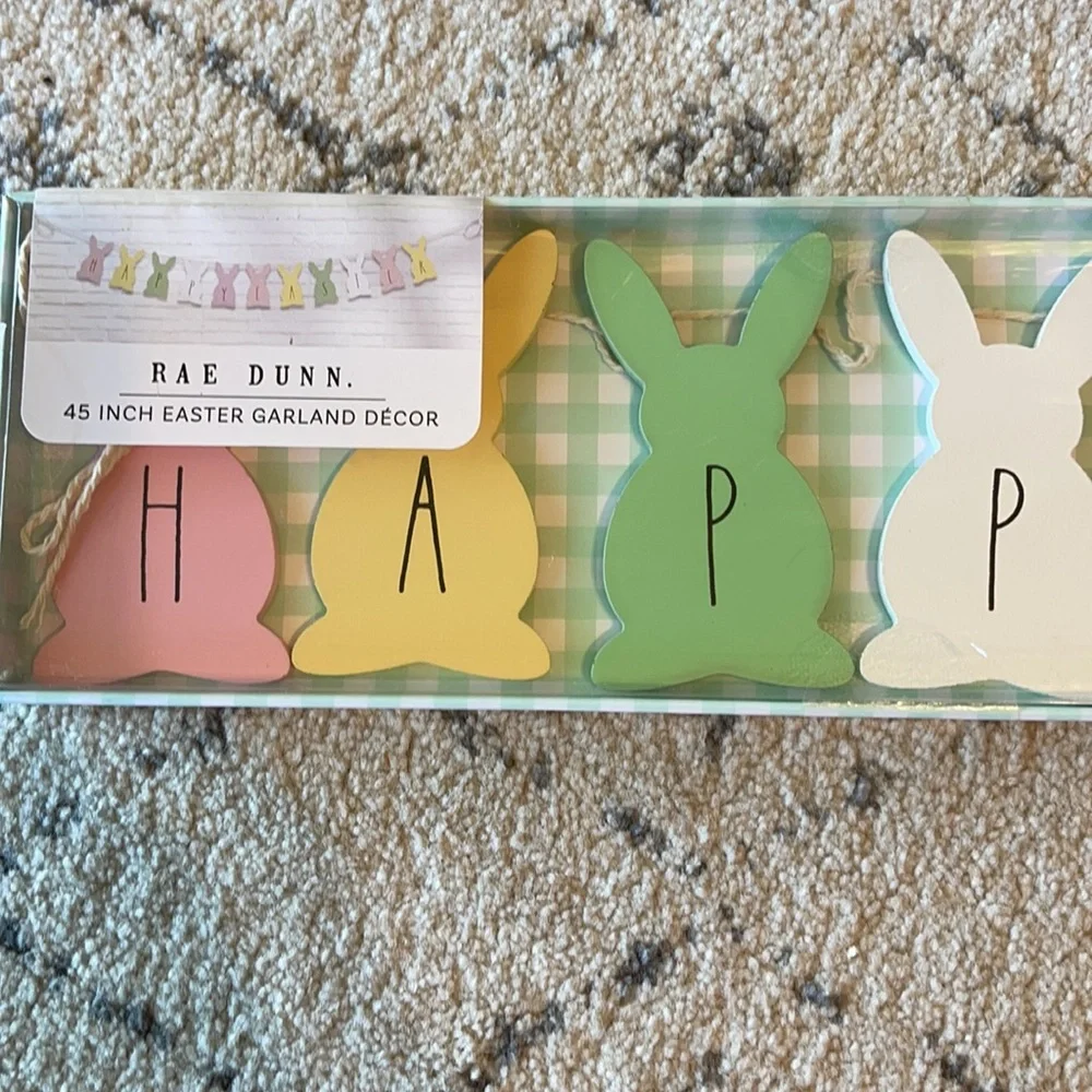 Rae Dunn Happy Easter Bunny Garland